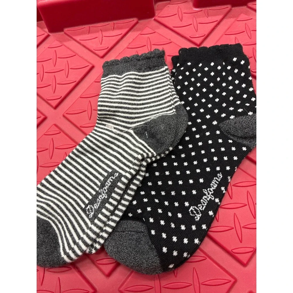 Womens Sock Bundle 5 Pairs Dearfoams Goldtoe SAS NWT Crew Ankle Brown Grey